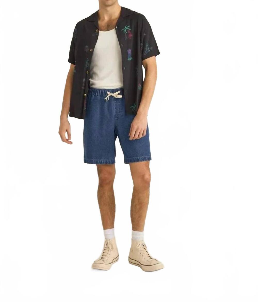 NEW RHYTHM. vibes short sleeve shirt in black